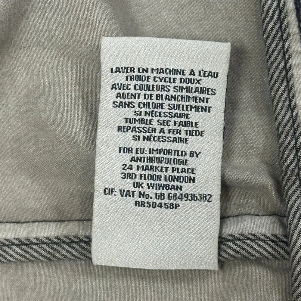 Marrakech Anthropologie Camo Cropped Utility Jacket Women’s Small Cotton Stretch - Picture 9 of 10